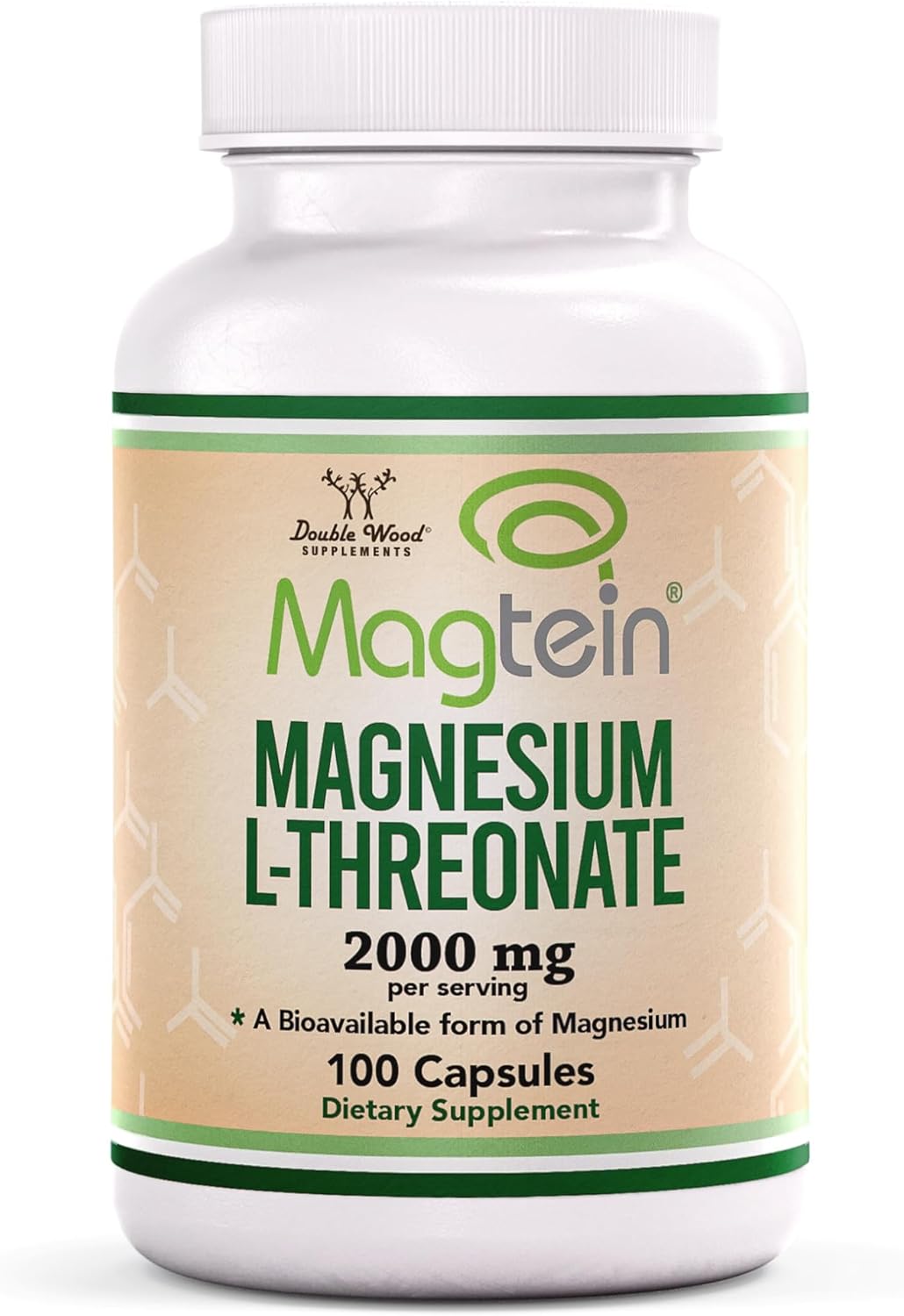 Magnesium L Threonate Capsules (Magtein) – High Absorption Supplement – Bioavailable Form for Sleep and Cognitive Function Support – 2,000 mg – 100 Capsules Magnesium L Threonate Capsules (Magtein) – High Absorption Supplement – Bioavailable Form for Sleep and Cognitive Function Support – 2,000 mg – 100 Capsules