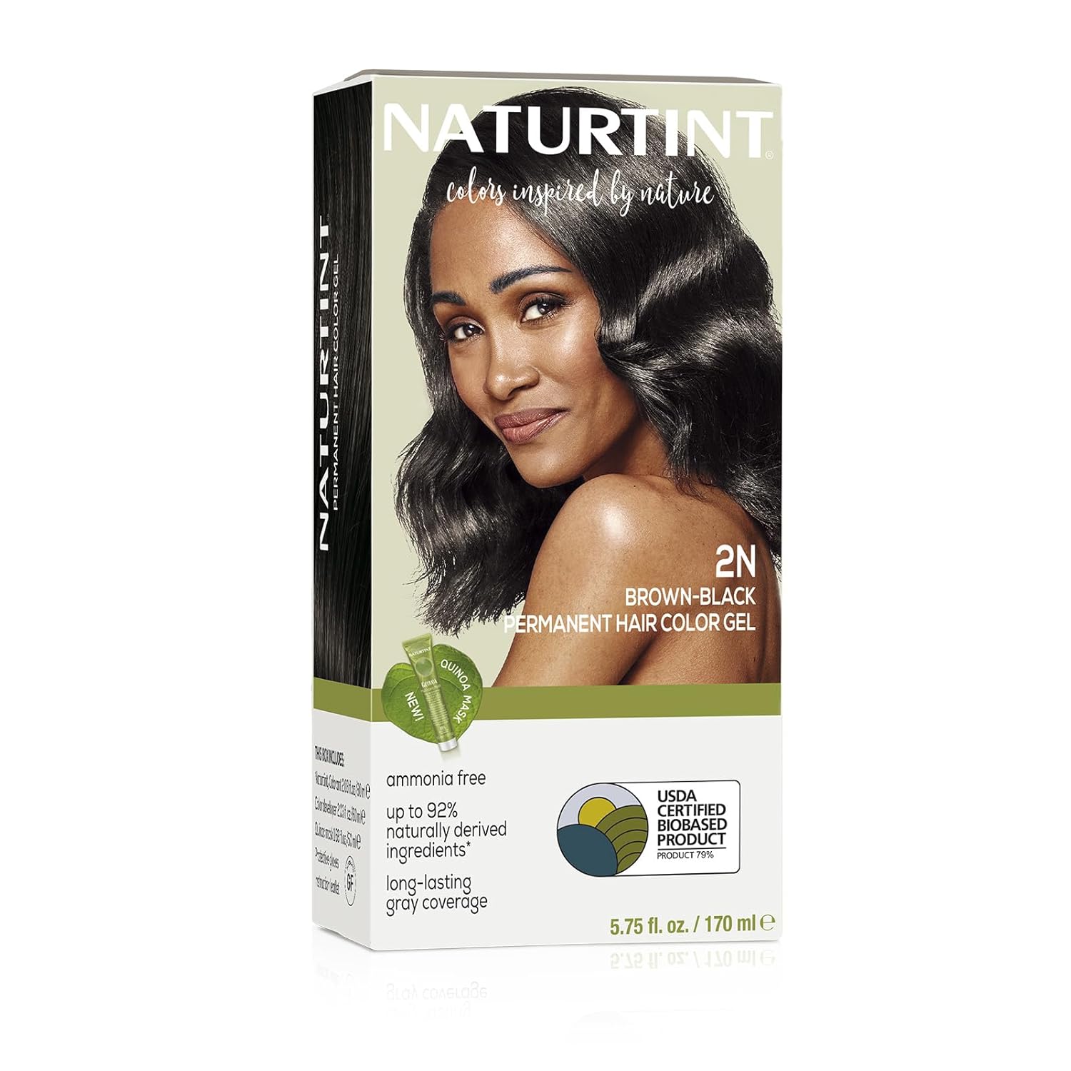 Naturtint Permanent Hair Color 2N Brown Black (Pack of 1), Ammonia Free, Vegan, Cruelty Free, up to 100% Gray Coverage, Long Lasting Results Naturtint Permanent Hair Color 2N Brown Black (Pack of 1), Ammonia Free, Vegan, Cruelty Free, up to 100% Gray Coverage, Long Lasting Results