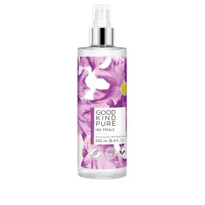 Iris Petals Body Mist Spray – Woody, Floral Fragrance – A blend of Nectarine Blossom & Soft Amber Woods – Clean, Vegan, & Long-Lasting Formula – 8.4 Fl Oz