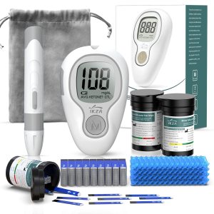 G-427B Blood Glucose Monitor Kit, Blood Sugar Test Kit with Lancing Device, 100 Test Strips and 100 Lancets, Glucose Meter for Home Use,Portable Glucometer, Smart Testing Kit