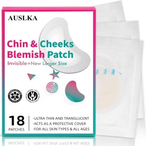 AUSLKA Pimple Patches (18 Count),Hydrocolloid Patches,Zit & Blemish, Large Spot Stickers for Face and Skin