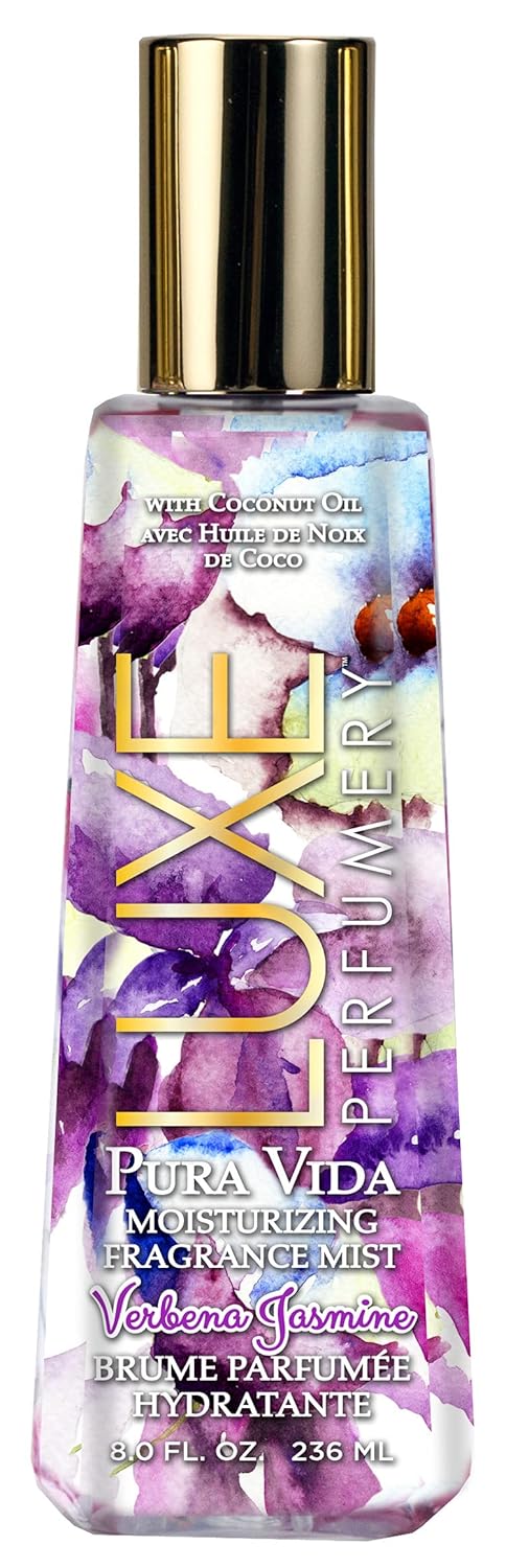 Luxe Perfumery Pura Vida Moisturizing Fragrance Mist Verbena Jasmine 8.0 Fluid Ounce Luxe Perfumery Pura Vida Moisturizing Fragrance Mist Verbena Jasmine 8.0 Fluid Ounce
