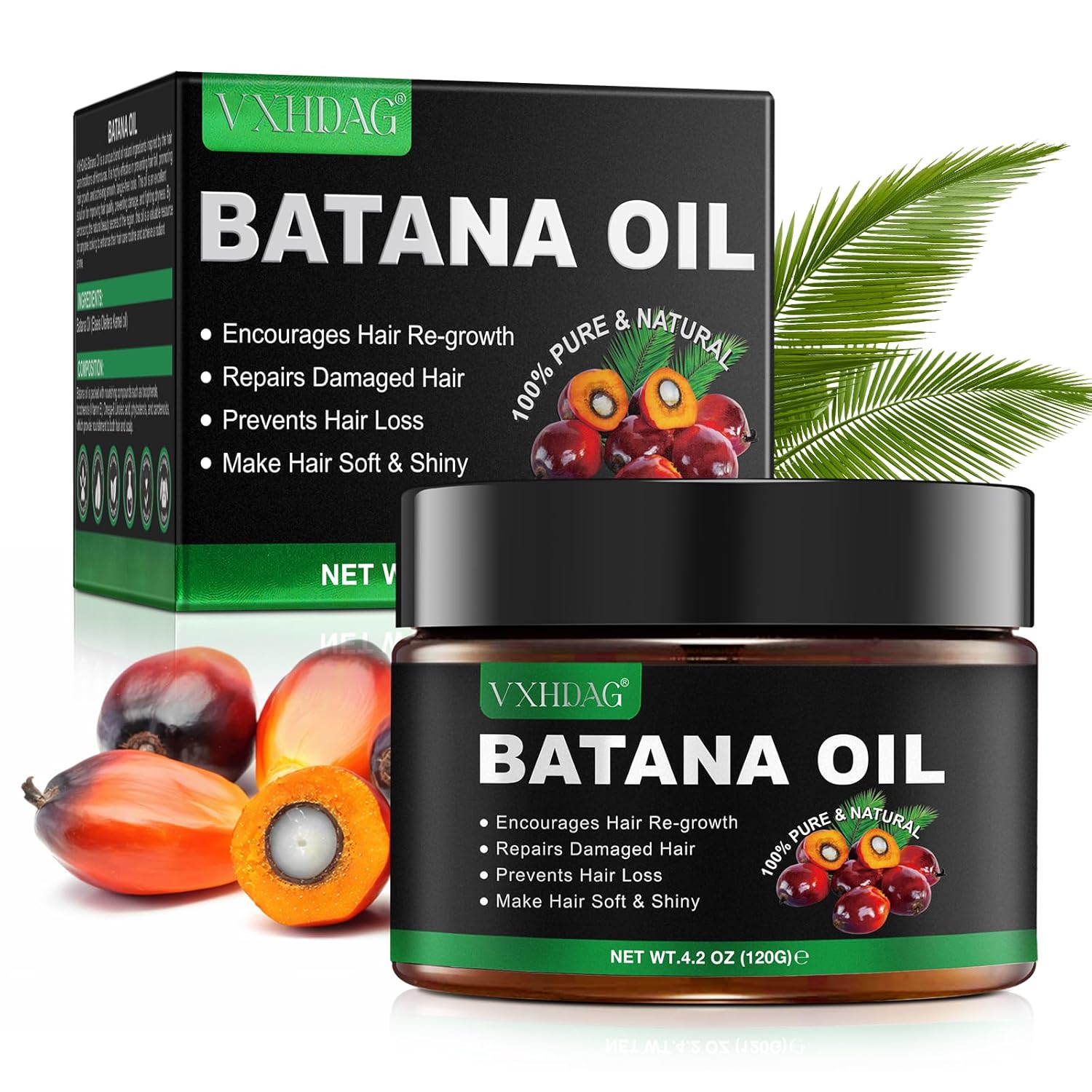 Batana Oil for Hair Growth – 100% Natural Botana Oil from Honduras, Eliminate Hair Split Ends, Restores Damaged Hair and Scalp, Enhances Hair Radiance Nourishment, All Hair Types 4.04 OZ Batana Oil for Hair Growth – 100% Natural Botana Oil from Honduras, Eliminate Hair Split Ends, Restores Damaged Hair and Scalp, Enhances Hair Radiance Nourishment, All Hair Types 4.04 OZ