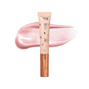Professional Pearl Liquid Highlighter Beauty Wand, Radiant Glow for Cheek Eye & Lip, Non-Greasy Hydration Lightweight with Sponge-Tip Applicator (Lovely Lily)