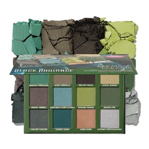 Black Radiance Brilliant Effects Eye Shadow Palette, 12 Intense Ultra Pigmented Powder, Buildable & Blendable Versatile Matte to Shimmer Finishes, Cruelty-Free & Vegan – Paradise