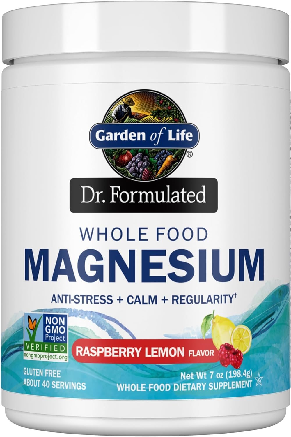 Garden of Life Whole Food Magnesium Powder, Raspberry Lemon – Vegan, Gluten & Sugar Free Supplement with Probiotics for Calm & Regularity Garden of Life Whole Food Magnesium Powder, Raspberry Lemon – Vegan, Gluten & Sugar Free Supplement with Probiotics for Calm & Regularity