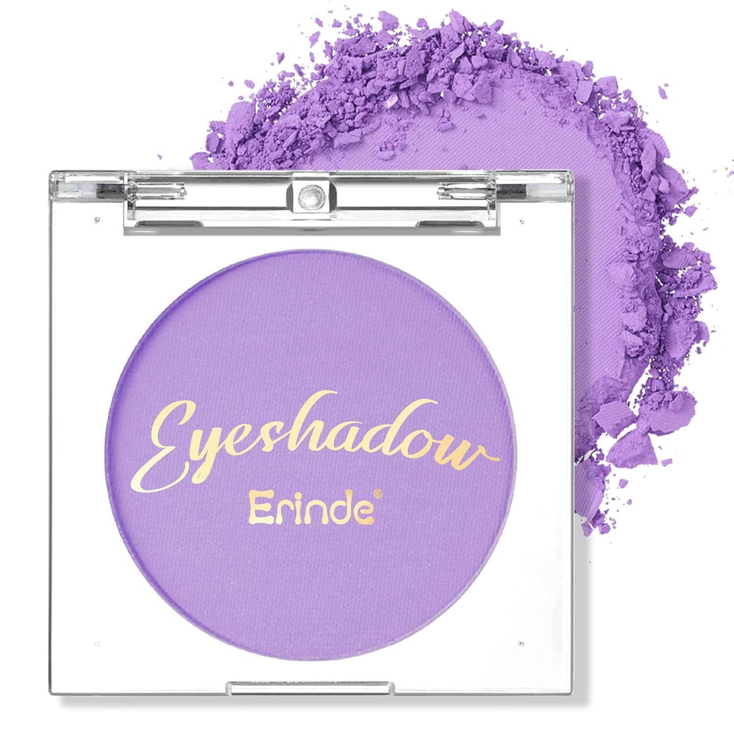 Erinde Single Purple Matte Eyeshadow Palette, Velvet Eye Shadow Compact Powder Natural Makeup, Long-Lasting Eye Makeup, Ultra-Blendable, Pigmented Color, Vegan Formula, 04# LAVENDER Erinde Single Purple Matte Eyeshadow Palette, Velvet Eye Shadow Compact Powder Natural Makeup, Long-Lasting Eye Makeup, Ultra-Blendable, Pigmented Color, Vegan Formula, 04# LAVENDER
