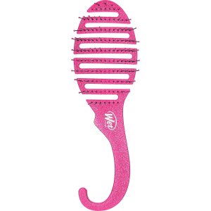 Wet Brush Shower Hair Brush Detangler – Exclusive Ultra-soft IntelliFlex Bristles – Minimizes Pain And Protects Against Split Ends and Breakage – Comb For Women, Men, Wet & Dry Hair – Pink Glitter