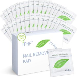 Swiffen 1000 Pack Nail Polish Remover Pads Individually Wrapped Nail Polish Remover Wipes Gel Fingernail Polish Removal