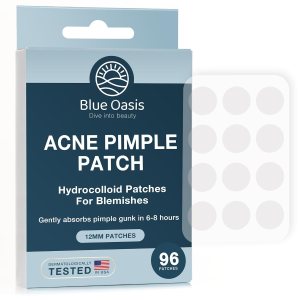 Acne Pimple Patches for Face, Hydrocolloid Patch Acne Spot Treatment, Zit Absorbing Pimple Patch Stickers – Fast Healing Blemish Patches for Face – Zit Patches 96 Count