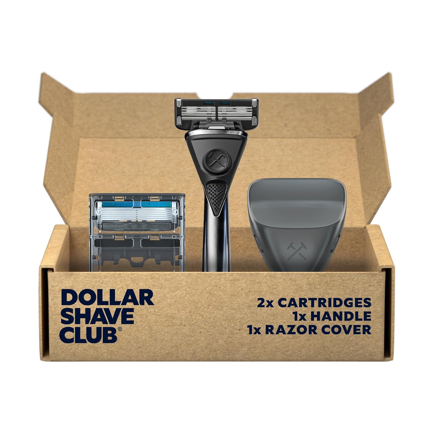 Dollar Shave Club | Heavy Metal Shave Kit | Heavy-Duty Razor Handle, 6 Blade Razor Blade Refills, and Razor Cover | Precision Razor Shave Kit, Shaving Kit, Grooming Kit, Razor Set Dollar Shave Club | Heavy Metal Shave Kit | Heavy-Duty Razor Handle, 6 Blade Razor Blade Refills, and Razor Cover | Precision Razor Shave Kit, Shaving Kit, Grooming Kit, Razor Set