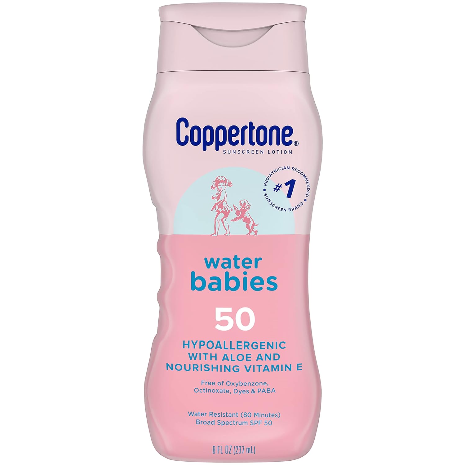 Coppertone WaterBabies SPF 50 Baby Sunscreen Lotion, Water Resistant Sunscreen for Babies, 8 Fl Oz Coppertone WaterBabies SPF 50 Baby Sunscreen Lotion, Water Resistant Sunscreen for Babies, 8 Fl Oz