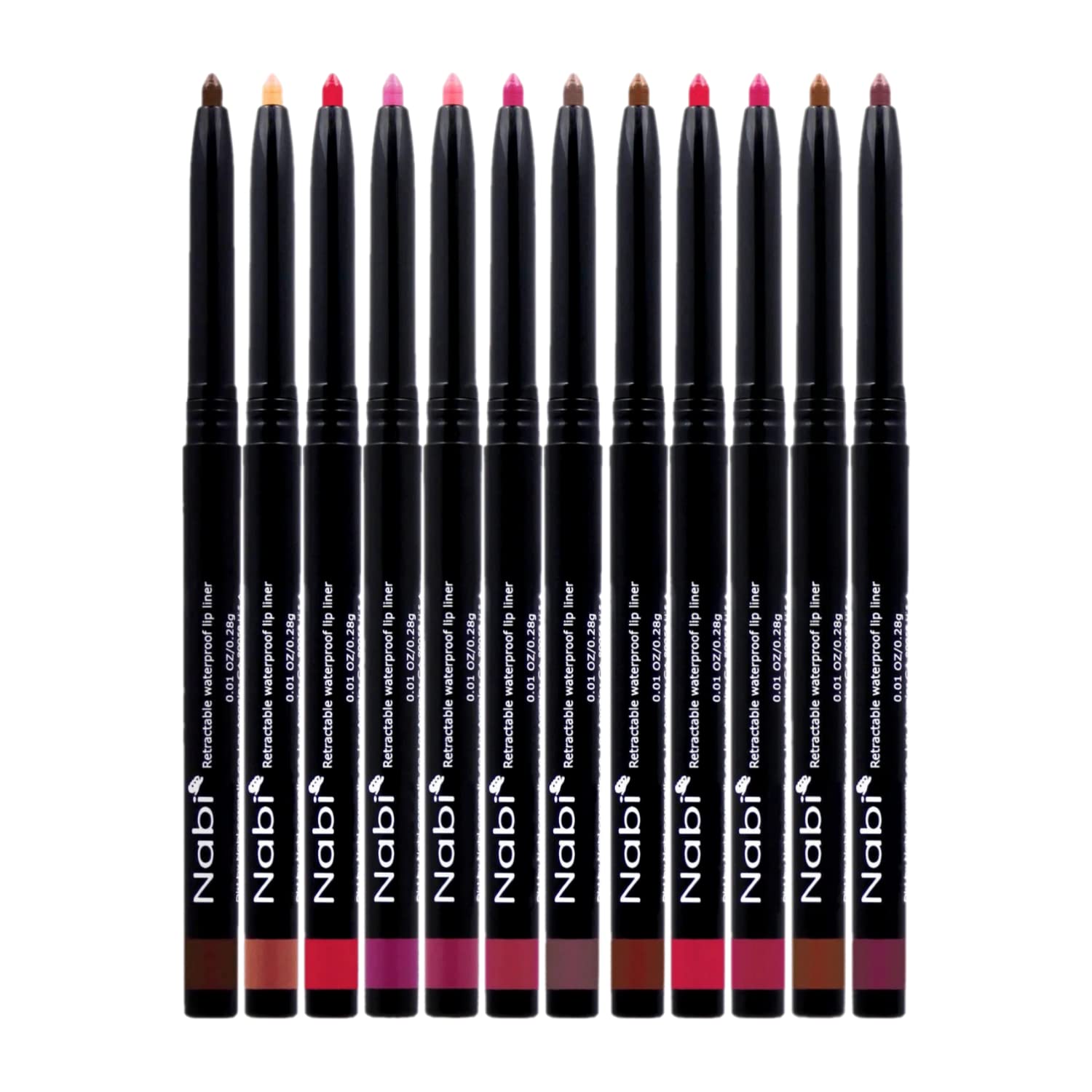 12 Colors Retractable Waterproof Lip Liner Set, Roll It Up Auto Lip Pencil, Long Lasting Fade Resistant 12 Colors Retractable Waterproof Lip Liner Set, Roll It Up Auto Lip Pencil, Long Lasting Fade Resistant