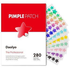 Pimple Patches for Face, 3 Size 280 Counts Acne Patches, Cute Star Pimple Patches with Salicylic Acid, Tea Tree Oil & Calendula Oil, Colorful Hydrocolloid Patches Zit Patches Pimple Stickers