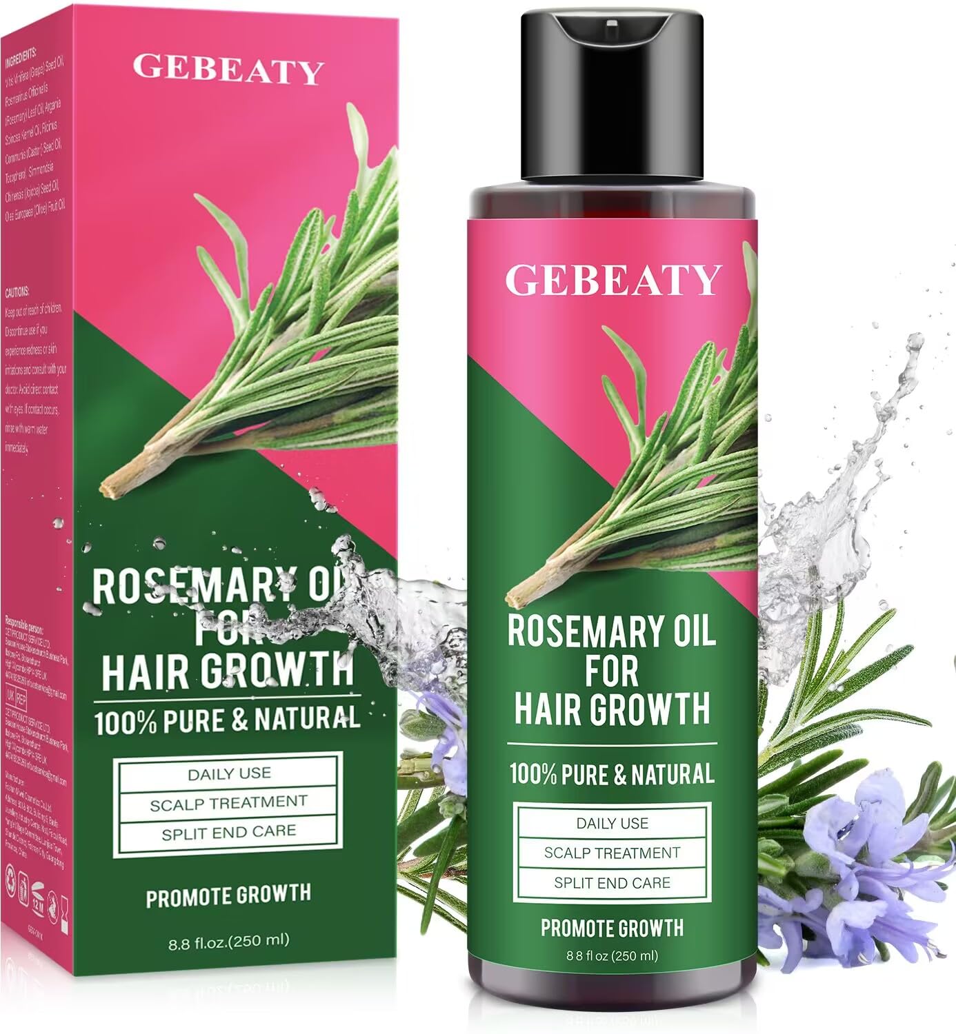 Rosemary Oil for Hair Growth Organic, 8.8 floz Essential Oil for Scalp, Eyebrow and Eyelash, Hair Growth Oil Serum for Women Men Hair Strenghtening Treatment With Jojoba Oil & Castor Oil Rosemary Oil for Hair Growth Organic, 8.8 floz Essential Oil for Scalp, Eyebrow and Eyelash, Hair Growth Oil Serum for Women Men Hair Strenghtening Treatment With Jojoba Oil & Castor Oil
