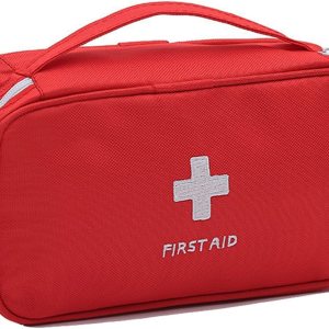 Portable Empty First Aid Bag Medical Storage Bag Mini Emergency Survival Pouch Bag for Camping Hiking Home Travel Red (1Pcs Red)