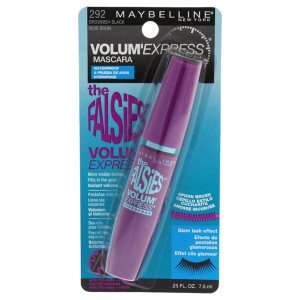 Maybelline Volum’ Express The Falsies Waterproof Mascara, Volumizing and Separating Make Up Formula, Blackest Black, 1 Count