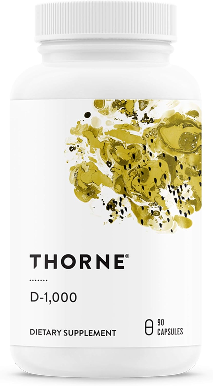 THORNE Vitamin D3 Supplement – Supports Healthy Bones, Teeth Muscles, Cardiovascular, and Immune Function – Gluten-Free, Dairy-Free, Soy-Free – 1,000 IU – 90 Capsules THORNE Vitamin D3 Supplement – Supports Healthy Bones, Teeth Muscles, Cardiovascular, and Immune Function – Gluten-Free, Dairy-Free, Soy-Free – 1,000 IU – 90 Capsules