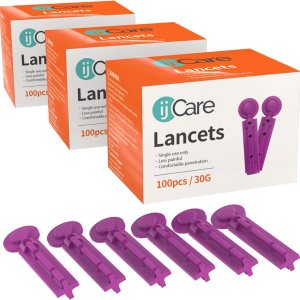 30g Lancets for Blood Testing (300pcs) – Fits Any Standard Lancet Devices, and Diabetic Lancing Device in our Blood Sugar Test Kit., Affordable Diabetic Supplies/Finger Pricker (3)
