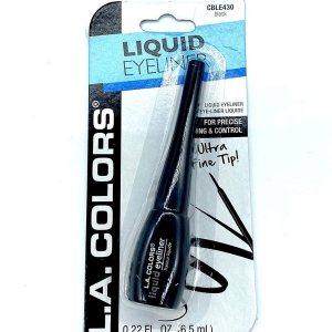 LA Colors Expressions Liquid Eyeliner, BLE430 Black, 0.22 Oz