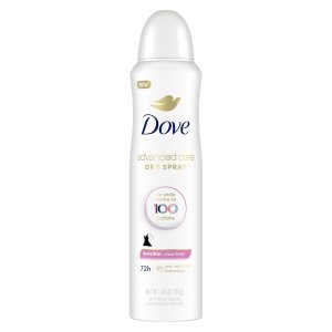 Dove Advanced Care Antiperspirant Deodorant Spray Clear Finish Invisible antiperspirant deodorant tested on 100 colors 72-hour odor and sweat protection with Pro-Ceramide technology 3.8 oz