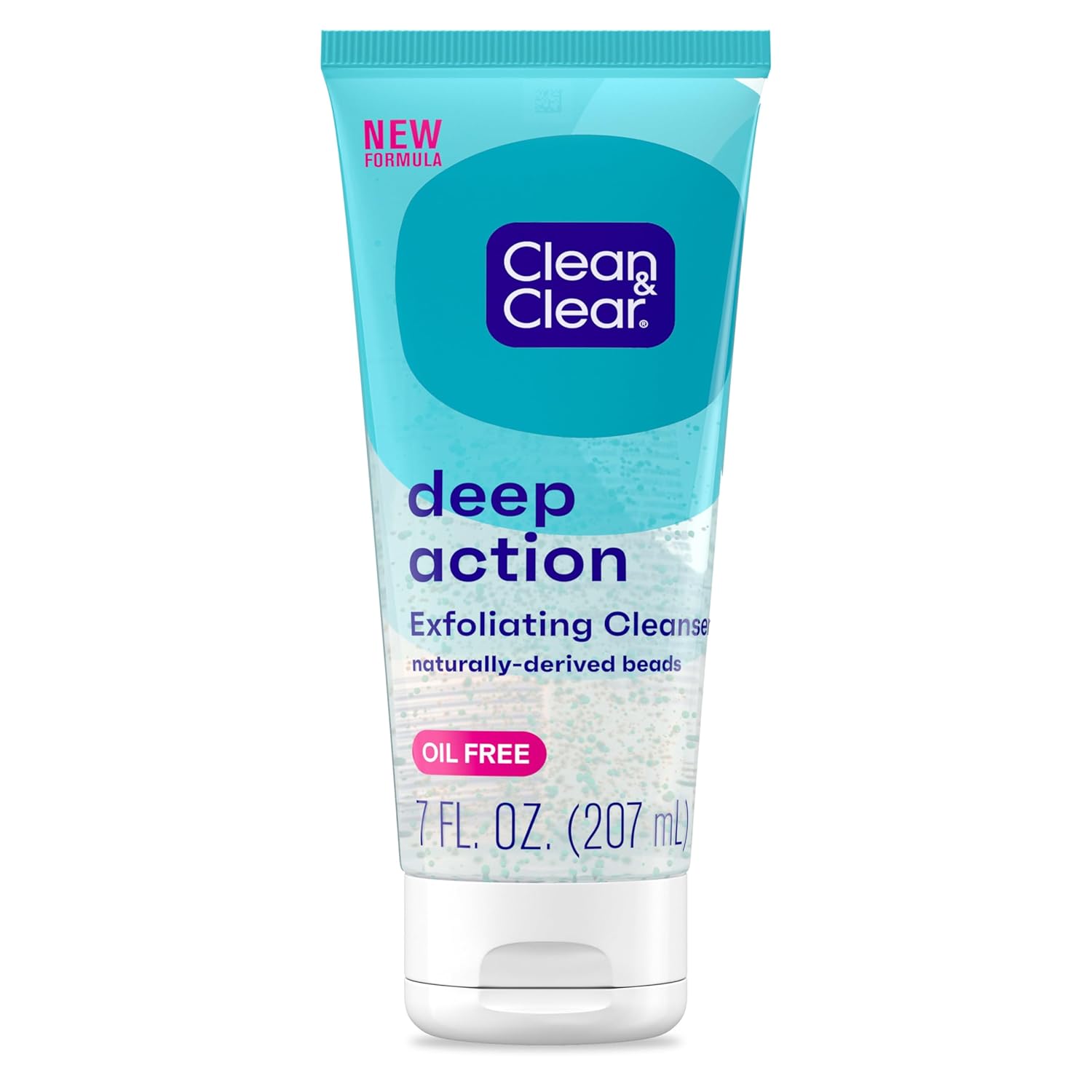 Clean & Clear Deep Action Exfoliating Cleanser with Pro-Vitamin B5, Gentle Exfoliating Daily Face Scrub Cleans Deep Down to the Pore for Soft, Smooth, Hydrated Skin, Oil Free Face Wash, 7 FL OZ Clean & Clear Deep Action Exfoliating Cleanser with Pro-Vitamin B5, Gentle Exfoliating Daily Face Scrub Cleans Deep Down to the Pore for Soft, Smooth, Hydrated Skin, Oil Free Face Wash, 7 FL OZ