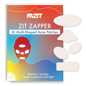 Zit Zapper – 10-Piece Pimple Patch Set – Multi-Shaped Hydrocolloid Acne Cover Patches for Face, Cheeks, Nose – Overnight Pimple Patches for Blemish, Spot Treatment – Easy to Use Zit Stickers