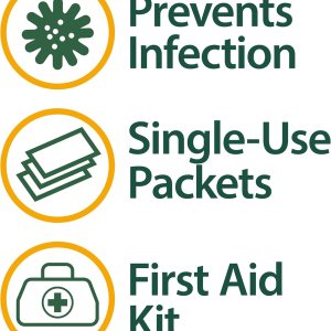 Globe (144 Packets Triple Antibiotic Ointment 0.9g, Single Packet, First Aid Ointment for Minor Scratches and Wounds and Prevents Infection, Compare to The Active Ingredients of Leading Brand.