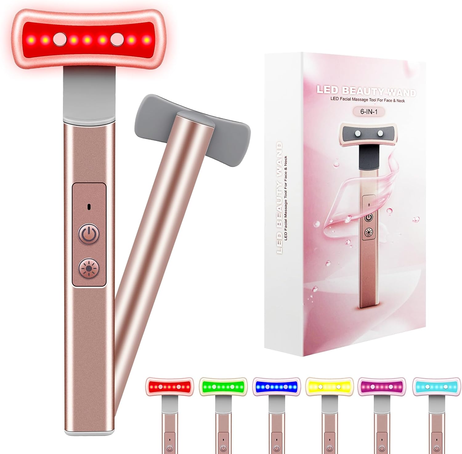 Red-Light-Therapy-for-Face, 6 in 1 LED Light Therapy Eye Equipment for Skin Care at Red Light Therapy Face Massager Eye Massager Skincare Tool Red-Light-Therapy-for-Face, 6 in 1 LED Light Therapy Eye Equipment for Skin Care at Red Light Therapy Face Massager Eye Massager Skincare Tool