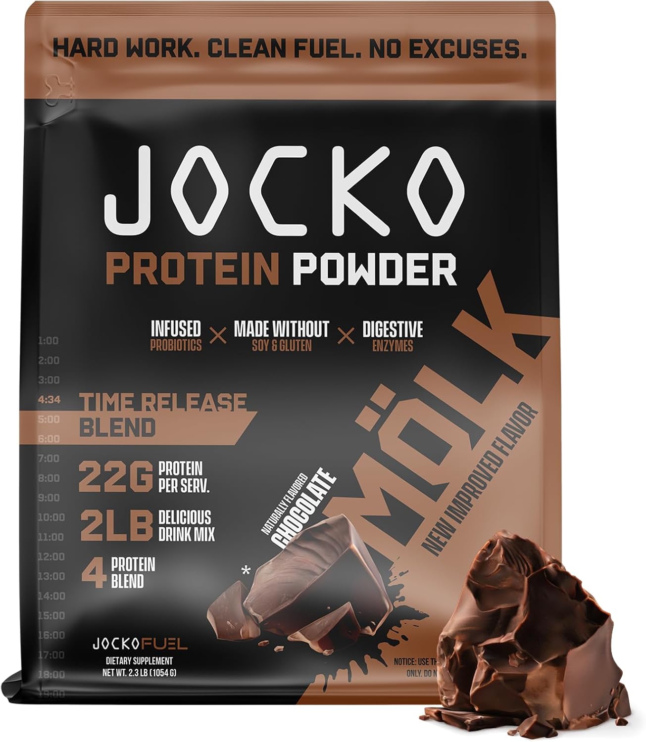 Jocko Mölk Whey Protein Powder – Keto, Probiotics, Grass Fed, Digestive Enzymes, Amino Acids, Sugar Free Monk Fruit Blend – Supports Muscle Recovery & Growth (2 LB, Chocolate) Jocko Mölk Whey Protein Powder – Keto, Probiotics, Grass Fed, Digestive Enzymes, Amino Acids, Sugar Free Monk Fruit Blend – Supports Muscle Recovery & Growth (2 LB, Chocolate)
