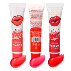 3 Colors Sexy Colors Lip Gloss Sets Waterproof Tear-off Lip Gloss Tattoo Magic Color Lip Stain Tint Long Lasting Peel Off Colored Matte Nude