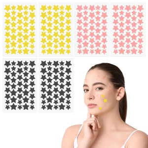 Pimple Patches Stars 240PCs, Star Acne Pimple Patches, Cute Star Zit Covers for Face, Reduce Redness and Absorb Fluid Spot Stickers, Hydrocolloid Dots in 6 Colors 2 Sizes(11mm, 13mm)