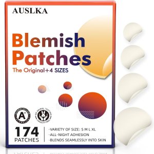 AUSLKA Blemishes Patches -175 Patches – Hydrocolloid Spot Dots – Blemishes Patch – Pimple Stickers, For Face Absorbing Cover Patch