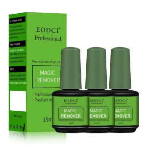 3Pcs Magic Nail Polish Remover, Soak-Off Quick,Quickly & Easily Professional Remove Gel Nail Polish, Gel Polish Remover for Nails