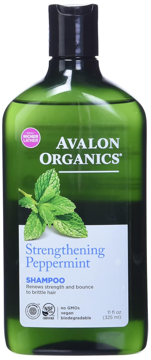 Avalon Organics Shampoo, Strengthening Peppermint, 11 Oz Avalon Organics Shampoo, Strengthening Peppermint, 11 Oz
