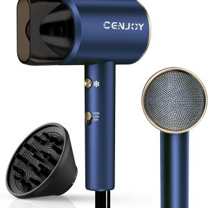 Hair Dryer – 1875W Negative Ion Hairdryer with Diffuser, 2 Heating/2 Speed/Cool Setting, Lightweight, Compact, Portable, Quiet for Home, Travel