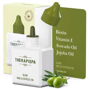 Professional Nail & Cuticle Oil with Avocado Oil, Jojoba Oil, Biotin (B7), and Vitamin E to Protect, Strengthen, and Hydrate Nails & Cuticles (Olive, 2.0 fl oz)