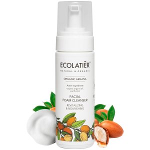 Organic Argana Revitalizing & Nourishing Facial Foam Cleanser, 150ml – Vegan, 98.2% Natural – Argana Oil & Panthenol for Skin Revitalization – 5.1 Fl Oz
