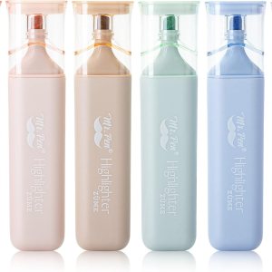 Mr. Pen- Highlighters Pastel Assorted Colors for Books, 6 Pack, Morandi Colors, Chisel Tip