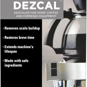 Descaling Powder Solution – 4 Uses – Activated Scale Remover for use with Keurig 1.0/2.0, Home Coffee and Espresso Machines, Kettles, Garment Steamers