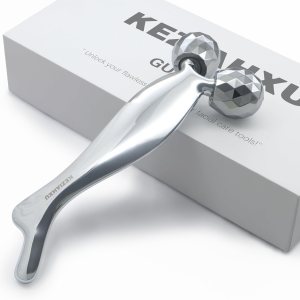 Facial Massage Roller, Gua Sha Face Roller Tool 2-in-1, Skin Care Roller for Face Neck Body, Reduce Puffiness Remove Wrinkles,Gift for Women.