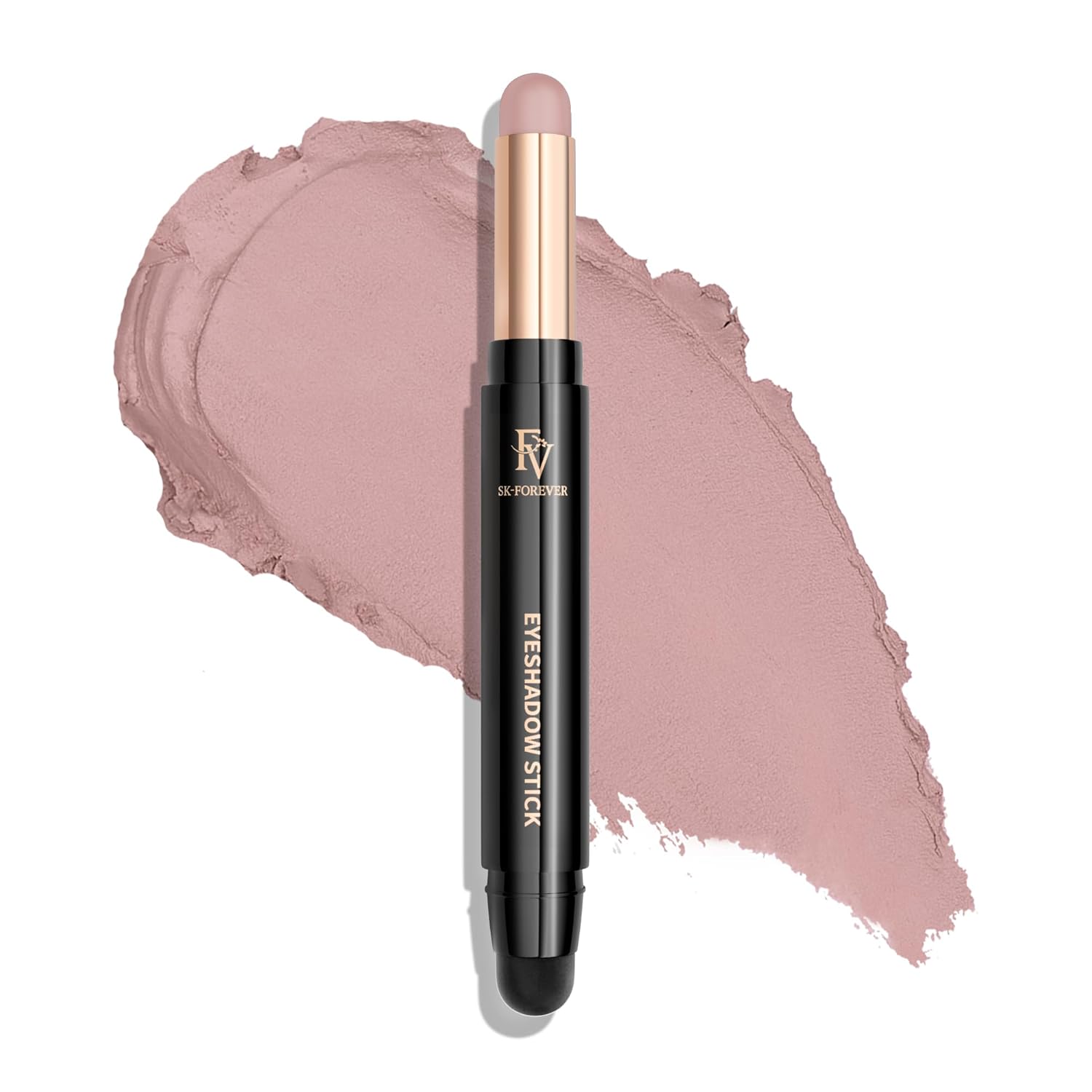FV Long Lasting Cream Eyeshadow Stick, Waterproof & High Pigmented Eye Shadow Sticks Duo with Blending Sponge, Crease-Proof & Natural Finish Eyeshadow Pencil (02 Rose Matte) FV Long Lasting Cream Eyeshadow Stick, Waterproof & High Pigmented Eye Shadow Sticks Duo with Blending Sponge, Crease-Proof & Natural Finish Eyeshadow Pencil (02 Rose Matte)