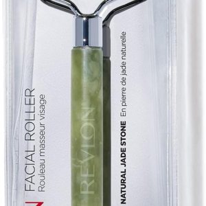 Revlon Jade Stone Face Roller, Dual-Sided Face Massager to Cool and De-Puff, Jade, 1 Count
