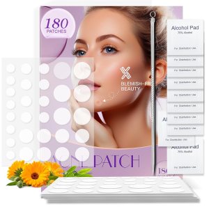 XVXV Pimple Patches for Face – Hydrocolloid Acne Patches Invisible Blemish Zits Dots Spots Cover Stickers with Tea Tree & Salicylic Acid 4 Sizes 180 CountV311