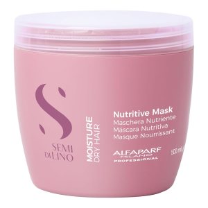 Alfaparf Milano Semi Di Lino Moisture Nutritive Mask for Dry Hair – Safe on Color Treated Hair – Sulfate, Paraben and Paraffin Free – Professional Salon Quality
