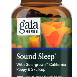 Gaia Herbs Sound Sleep – Natural Sleep Support to Promote Calm & Relaxation to Support Restful Sleep – with Valerian Root, Passionflower & More – 60 Vegan Liquid Phyto-Capsules (20-Day Supply)