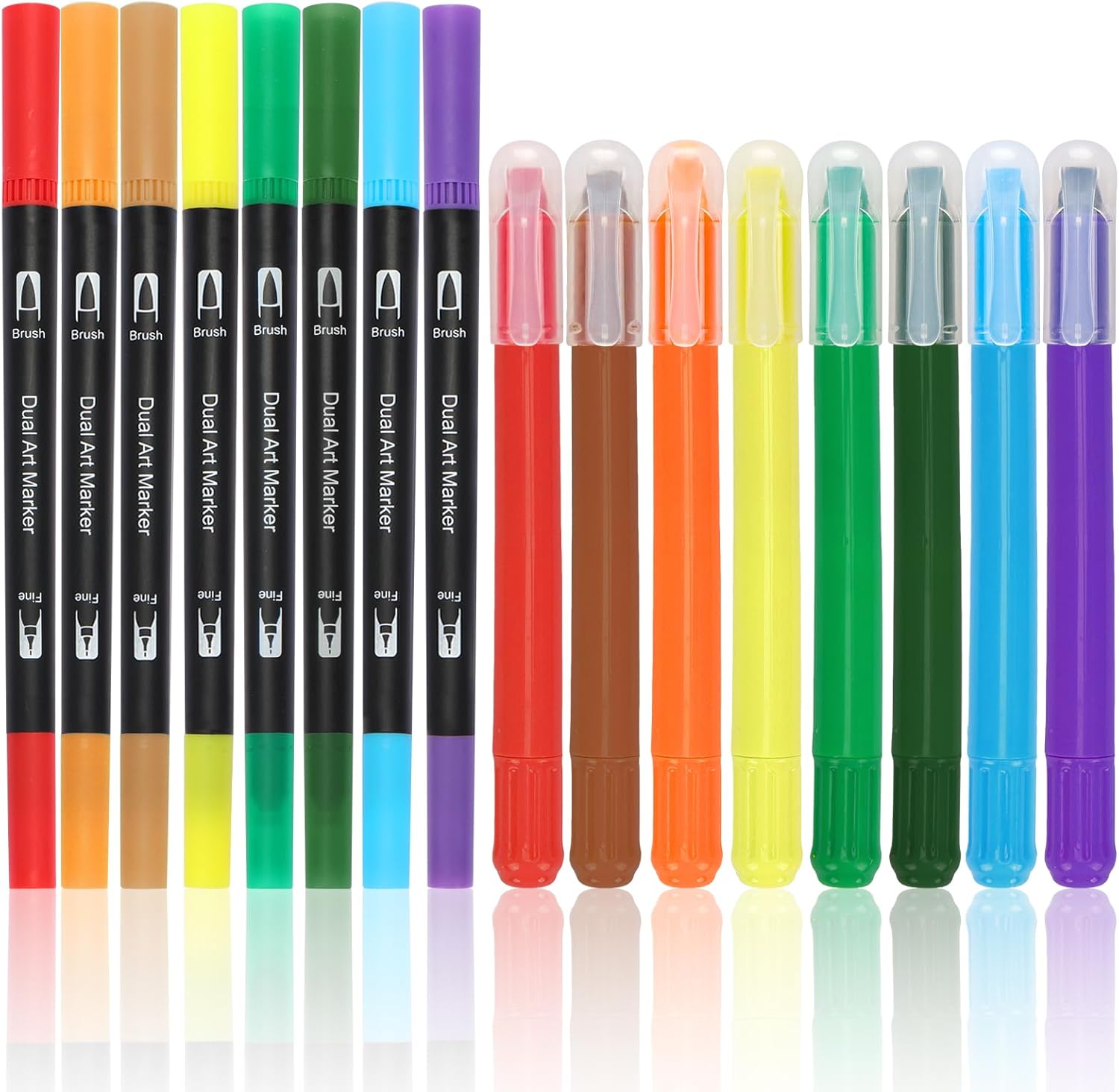 EOOUT Bible Highlighters, Aesthetic Cute Gel Highlighters, Assorted Colors, Pastel Quick Dry Highlighters Set 16 Pack(8 Bible Gel Highlighters, 8 Fineliner) EOOUT Bible Highlighters, Aesthetic Cute Gel Highlighters, Assorted Colors, Pastel Quick Dry Highlighters Set 16 Pack(8 Bible Gel Highlighters, 8 Fineliner)