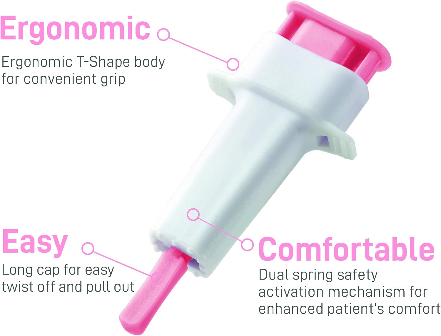 MediVena ONE-CARE PRO Safety Lancets, Top Push Button Activated, 28G x 1.5mm, 100/bx, Sterile, Gentle & Comfortable Sampling MediVena ONE-CARE PRO Safety Lancets, Top Push Button Activated, 28G x 1.5mm, 100/bx, Sterile, Gentle & Comfortable Sampling