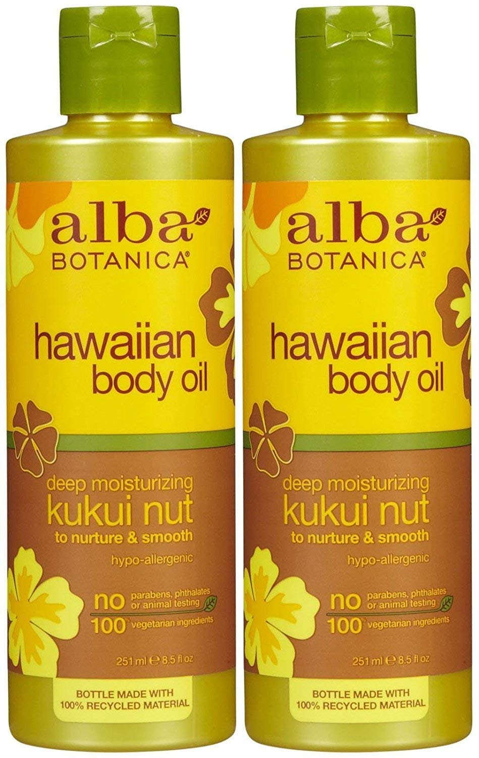Alba Botanica Hawaiian Organic Body Oil – Kukui Nut – 8.5 Ounce (Pack of 2) Alba Botanica Hawaiian Organic Body Oil – Kukui Nut – 8.5 Ounce (Pack of 2)