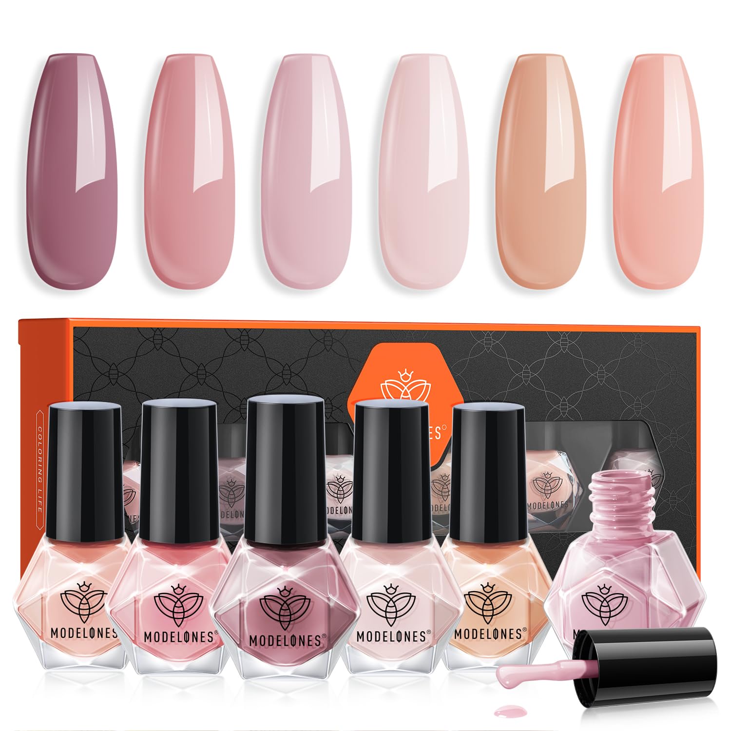 modelones Nail Polish Set 6 Colors Neutral Nude Nail Polish Skin Tones Collection Nude Pink Quick Dry Nail Polish Finger Nail Polish Bulk Manicure Diy Nail Art Salon Home Gift For Women Girl modelones Nail Polish Set 6 Colors Neutral Nude Nail Polish Skin Tones Collection Nude Pink Quick Dry Nail Polish Finger Nail Polish Bulk Manicure Diy Nail Art Salon Home Gift For Women Girl